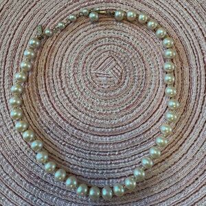 Marvella Vintage 16 “ Champagne Pearl Necklace